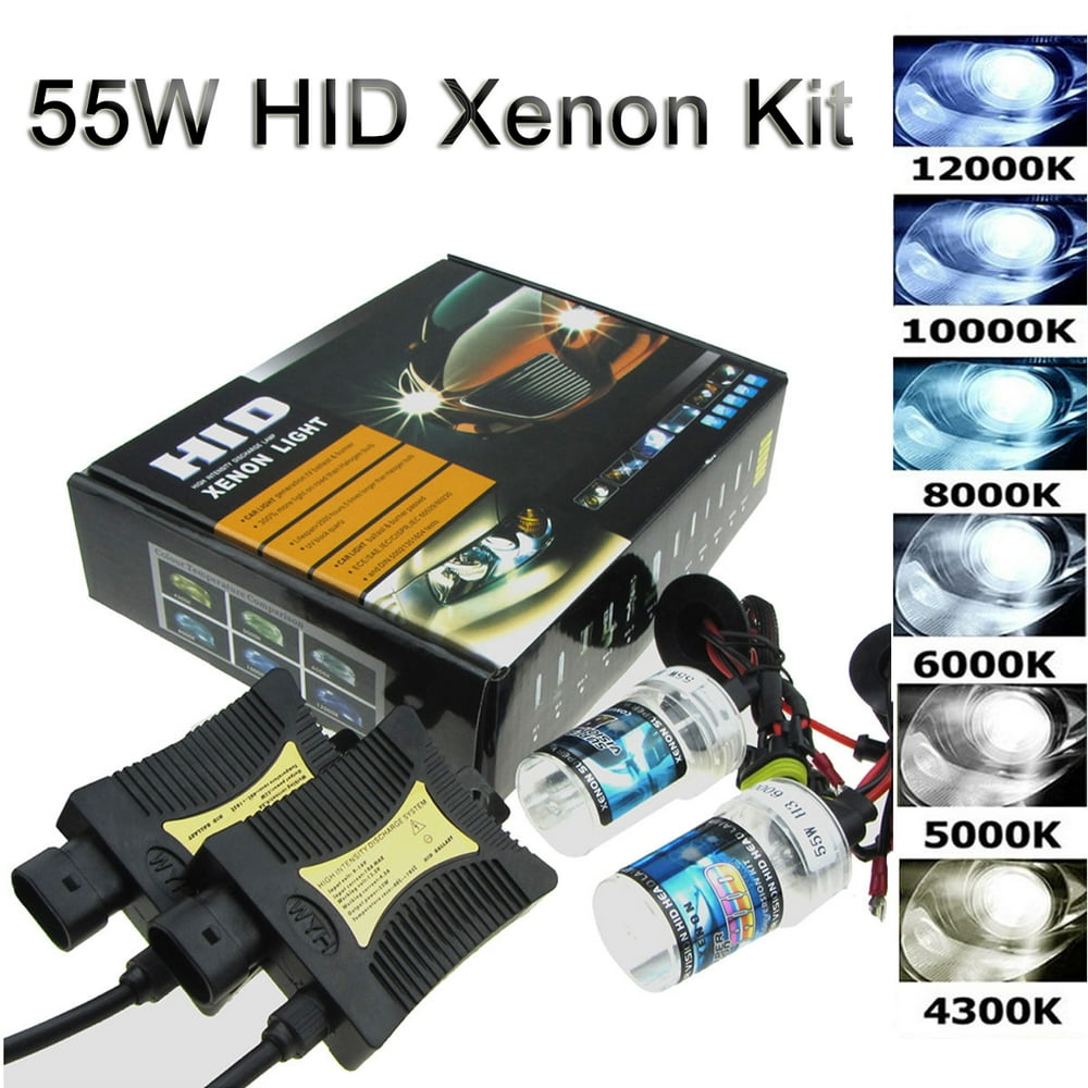55W HID Xenon Headlight Conversion KIT Lamp Bulb H3 H4 H7 H13 9004 9005