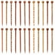 thumbnail image 1 of 24 horquillas de madera vintage para el pelo, 12 estilos, estilo retro, de 5 pulgadas, con estampado de madera, palillos, horquillas largas para el pelo., 1 of 6