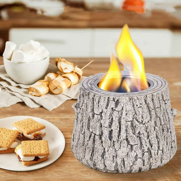 Brasero de mesa en forma de rama, chimenea portátil de bioetanol para interiores y exteriores
