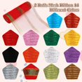 thumbnail image 3 of 2 Rolls Red Mesh Ribbon, Christmas Deco Mesh 10 Inch x 30 Feet Each Roll, Metallic Red with Foil Ribbon for Christmas Tree Decorations Halloween Party Decor Crafts Wreaths,Rayas rojas y verdes, 3 of 7