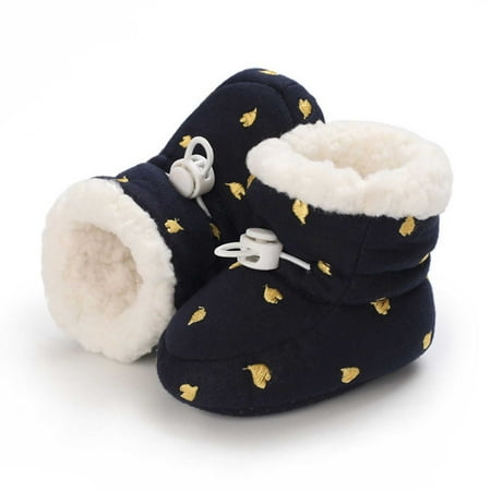 

EGNMCR Toddler Winter Snow Boots Boys Girls Cold Weather Baby Faux Fur Shoes (Infant/Toddler/Little Kid) Christmas Halloween - Baby Days savings event