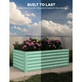thumbnail image 3 of EDTara Easy-Assembly Galvanized Garden Bed - Large Raised Planter Box for Herbs and Vegetables, 3 of 9