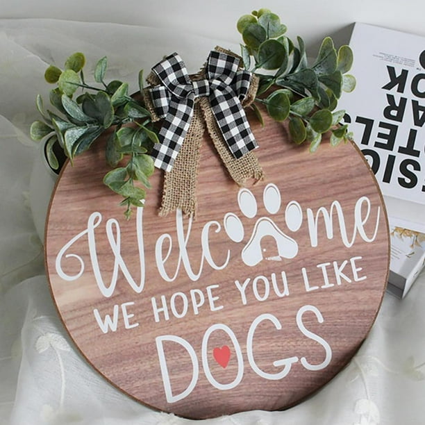 Welcome Sign Front Door Round Wood New Wooden Signs Diy Home Decorative Name Plate For Plus Twine Easy To Hang Com Wooden Door Signs Diy Home Decorative, Round Front Door Signs