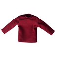 thumbnail image 4 of Camisas de manga larga a escala 1/12 para muñeca delgada, top básico informal, disfraz para muñeca de 6 pulgadas Rojo oscuro, 4 of 9