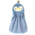 thumbnail image 2 of 3X Toalla de Mano para Colgar, Absorbente, Toalla de Mano para , Pingüino, Pato, Suave y Agradable para la Piel para Niños, Azul, 2 of 3