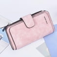 thumbnail image 4 of ajkijo Women's Wallet with Zipper Coin Purse, RFID Blocking Leather Wallet for Photo Cards, Long Wallet with Multi-Card Slots, Elegant and Stylish Design for Office, Shopping, Travel, Gifts E, 4 of 4