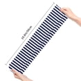 thumbnail image 2 of Kdxio Navy Blue And White Stripes Funny Silky Novelty Funky Long Knee High Socks Soft 3D Print Cosplay Crazy Stockings for Men Women, 2 of 8