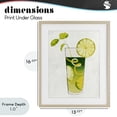 thumbnail image 4 of Stupell Industries Modern Summer Cocktail Lime Mint Birch Framed Print Under Glass, 13 x 16, by Lorenzo Collective, 4 of 8
