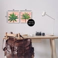 thumbnail image 3 of Tropical Palm Trees Glam Detail Botanical & Floral Graphic Art White Framed Art Print Wall Art, Set of 2, 3 of 8