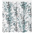 thumbnail image 2 of Ambesonne Modern Shower Curtain, Forest Illustration Tree Art, 69"Wx84"L, Cadet Blue, 2 of 4