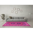 thumbnail image 3 of Ahgly Company Indoor Round Persian Pink Traditional Area Rugs, 5' Round, 3 of 4