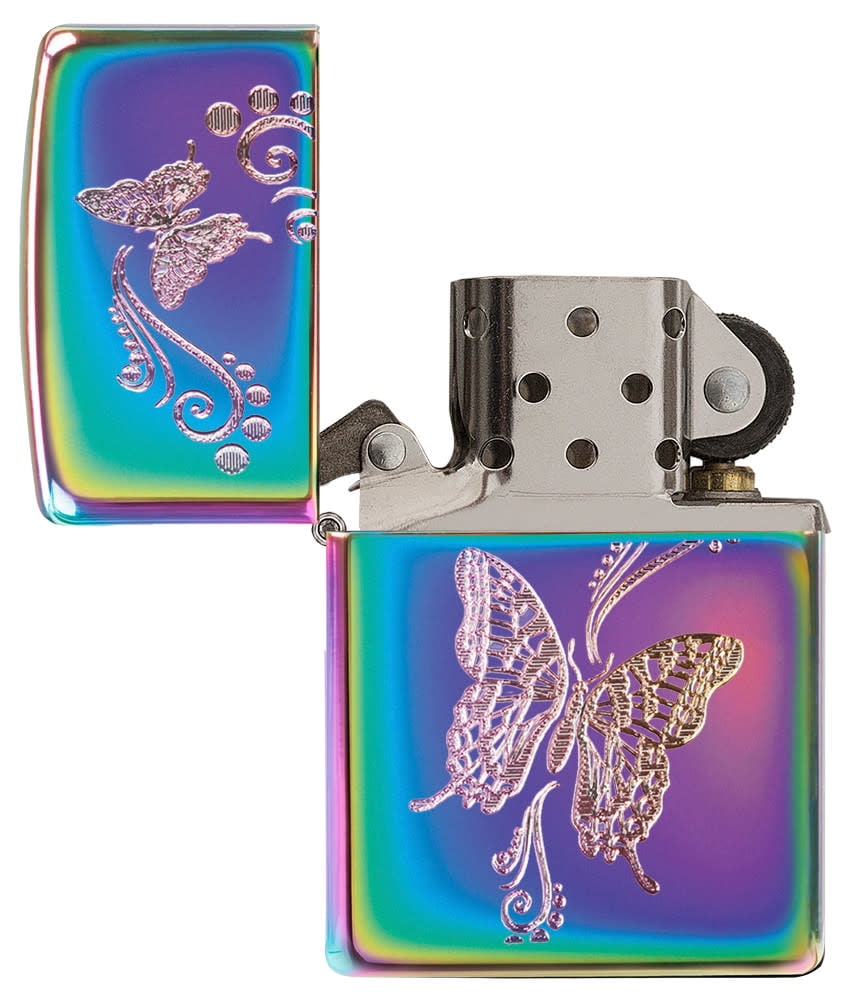 Zippo Butterflies Multi Color Pocket Lighter