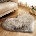 thumbnail image 2 of Heart Shape Faux Fur- Rug Bedroom Fluffy- Shaggy Area Rugs Sheepskin Fuzzy Rug Carpets Throw Shag Rug Sofa Decor Floor Mat Plush, 2 of 7