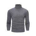 thumbnail image 1 of Pull Col Roulé Mode Haut de Gamme pour Hommes Automne Hiver Nouvelle version Coréenne Couleur Unie Pull Décontracté Chaud, 1 of 5