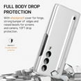 thumbnail image 5 of Compatible Samsung Galaxy Z Fold 3 Case with White S Pen & Pen Holder,Hinge Protection Case for Samsung Z Fold 3 Case with Stand,Samsung Fold 3 5g Case Screen Protector Z Fold 3 Phone Case White, 5 of 14