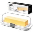 thumbnail image 7 of Butter Dish with Lid for Countertop and Refrigerator Door Shelf, Airtight Butter Keeper Container, Butter Holder for East/West Coast Butter, BPA-free, Microwave/Dishwasher Safe, 7 of 7
