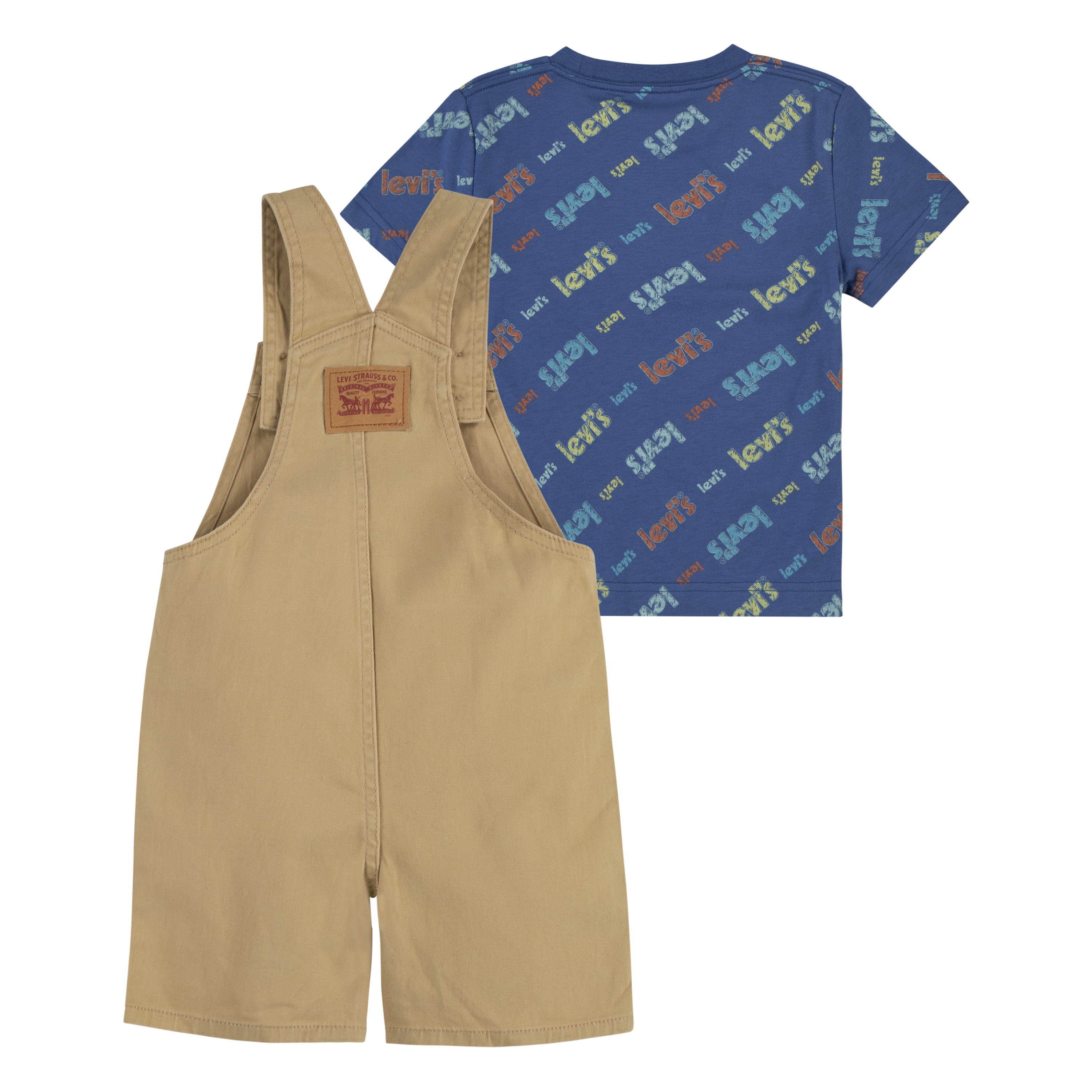Levi's Toddler Boys Poster Logo Shortall Set, Sizes 2T-4T