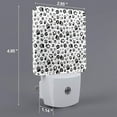 thumbnail image 3 of KLL Black Footprints for Night Lights,Auto Sensor Night Lamp Plug in Night Light with Dusk-to-Dawn Light Sensor LED Nightlightfor Adults & Kids Room/Bedroom/Hallway, 3 of 7