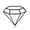 Black, variant on Diamond Hard Enamel Lapel Pin | Clayton Jewelry Labs