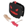 thumbnail image 3 of Bolsa de mano con forma de calabaza, gran capacidad, bolsa de dulces de Halloween, bolsa de hombro para festival de Halloween, color negro, 3 of 14