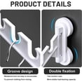 thumbnail image 5 of Wall-Mounted Clothes Drying Rack Foldable Laundry Drying Rack - Invisible Balcony Coat Rack Strong Suction Cups No Punching Multi-Function Window Four, 5 of 5