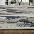 thumbnail image 5 of 9' X 12' Ivory Black and Taupe Abstract Power Loom Area Rug, 5 of 8
