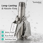 Swissklip Nose Hair Trimmer for Men I Manual Nose Hair Trimmer for Women I Stainless Steel Nose Hair Remover for Men & Women I Easy to Use Ear Hair Trimmer I Keep Your Nose Neat and Clean! (1)