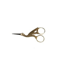 Embroidery Needlework Needlepoint Stork Pelican Crane Shaped Gold Craft Scissors
