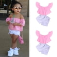thumbnail image 2 of Sngxgn Toddler Baby Girl Outfit Sweatshirt Jogger Pants 2Pcs Toddler Girls Clothing Set(Pink,120), 2 of 9