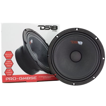 DS18 PRO-GM8SE 8" Sealed Back Mid-Range Loudspeaker 580 Watts 8-Ohms