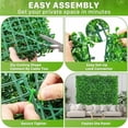 thumbnail image 3 of 12 PCS Grass Wall,10"x10" Grass Wall Panels,Artificial Boxwood Panels,Greenery Wall Faux Hedge Grass Panels,Grass Wall Backdrop Panels for Outdoor Indoor Garden Yard Fence, 3 of 7