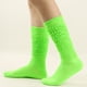 thumbnail image 1 of Calcetines cálidos de color liso para mujer de los años 80 a 90, calcetines de punto apretado y muy largos., 1 of 5