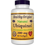 Healthy Origins Ubiquinol 200 mg (Kaneka QH, Non-GMO, Gluten Free, Heart Support, Energy Support), 60 Softgels