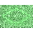 thumbnail image 1 of Ahgly Company Indoor Rectangle Abstract Emerald Green Modern Area Rugs, 2' x 5', 1 of 4