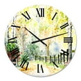 thumbnail image 2 of Designart 'Autumn Countryside Landscape In The Afternoon' Traditional Wall Clock, 2 of 5