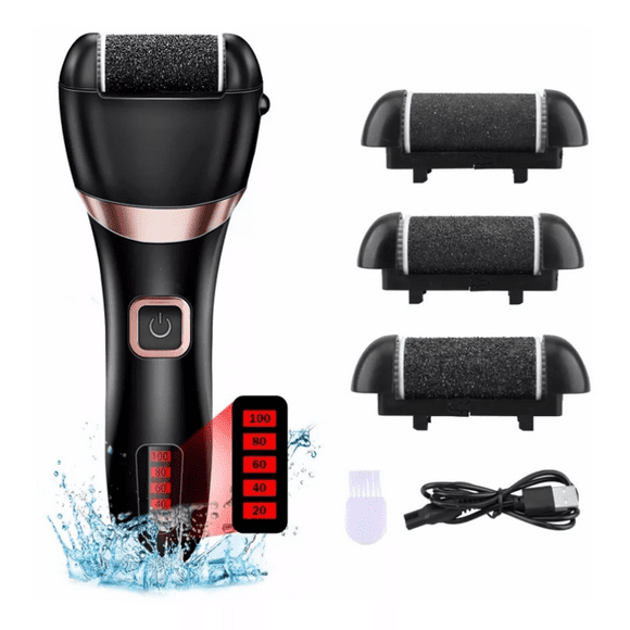 Exfoliante Para Pies Malubero Removedor De Callos Electrico negro Máquinas Exfoliadoras