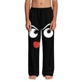 thumbnail image 4 of Kids Boys Girls Sweatpants Silly Face Tongue Out Print Elastic Waist Joggers Funny Graphic Trousers for Gift, 4-13Y, 4 of 9