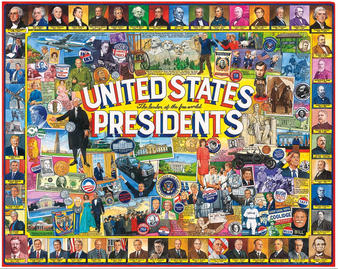 White Mountain United States Presidents Puzzle 1000 pieces for sale online 