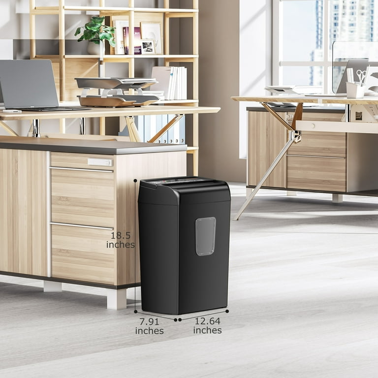 Bonsaii 10-Sheet Cross-Cut Paper Shredder C279-A, 5.5-Gallon