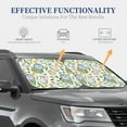 thumbnail image 4 of Haiem Vintage Utensils Car Windshield Sun Shade (2 Pieces) Foldable Windshield Sun Shade Car Accessories for Truck SUV Pickup-Large, 4 of 7