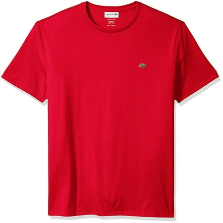 Pima Crewneck Tee - Lacoste Men Standard Short Sleeve Pima Crewneck Tee