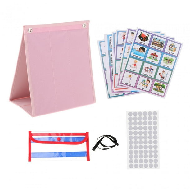 Horario visual diario para niños Tarjetas de rutina Planificador visual educativo Tabla de bolsillo Horario diario para actividades en el hogar en el Inglés