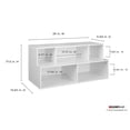 thumbnail image 7 of Closetmaid 5-Cube Multi-Purpose Laminated Wood Floor Storage Organizer, White, Closet, 7 of 7
