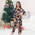 thumbnail image 5 of DAKIMOE Halloween Pajamas Family Matching Set Holiday Print Long Sleeve Jammies Loungewear PJs Set Sleepwear Adult Kids Men Women Toddler, 5 of 10