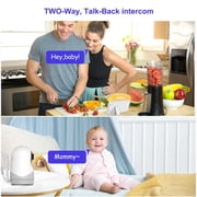 HelloBaby Baby Monitor-HB6256-M-5.0 Inch Video Baby Monitor with Remote Pan and Tilt Function