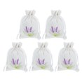 thumbnail image 3 of SHISUYAN 5pcs Empty Sachet Gift Bags with Lavender Pattern Drawstring Bags DIY Storage Bags, 3 of 9
