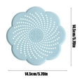 thumbnail image 3 of Floor Drain Cover Mat | Soft Silicone Gutter Strainer | Anti-Clog, Suction-Base, Easy Clean, Mesh Hair Trap | For Kitchen, Bathroom, Laundry | 5.71 in | 1 Pack, 3 of 6