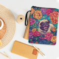 thumbnail image 4 of HELLHERO 1 pc Book Sleeve Protector Pouch with Lightweight Classic Reusable with Book Protection for Women Book Organzoer Holder Pug Peonies, 4 of 8