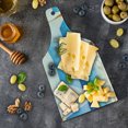 thumbnail image 5 of Balinese Cutting Board, Beach Through Balinese Bed Summer Sunshine Clear Sky Honeymoon Natural Spa Picture, Tempered Glass Cutting and Serving Board, Wine Bottle Shape, Blue White, by Ambesonne, 5 of 5