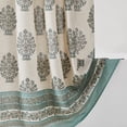 thumbnail image 4 of Lush Decor Sofia Flower Block Bouquet???? Shower Curtain Single 72" W X 72" L Teal - Bath Curtain - Block Print - Floral Shower Curtain - Vintage Boho Decor, 4 of 7
